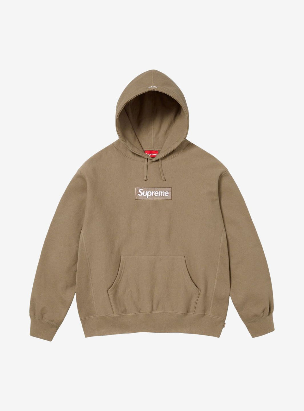 Supreme Box Logo Hooded Sweatshirt Dark Sand (FW23) | ResellZone