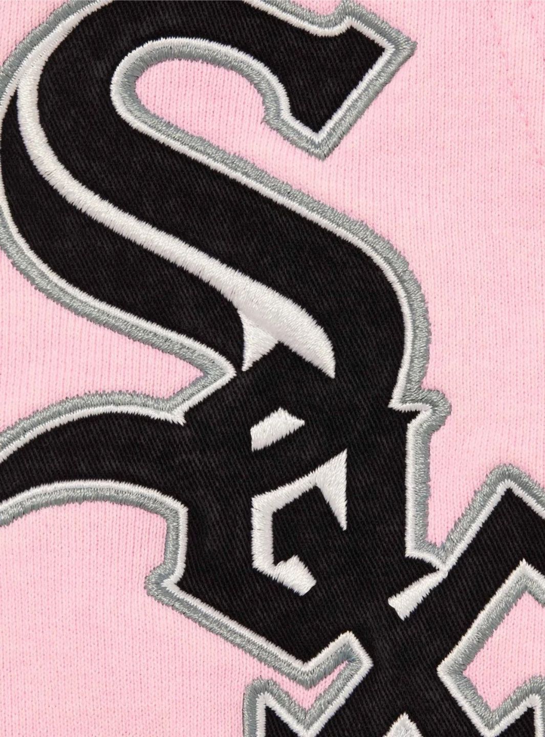 Supreme Chicago White Sox Zip Up Hooded Sweatshirt Light Pink | ResellZone