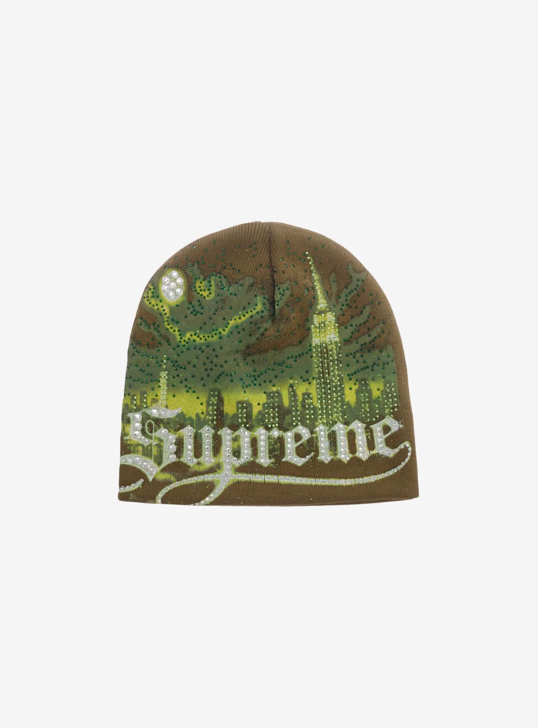 Supreme Cityscape Beanie Green | ResellZone