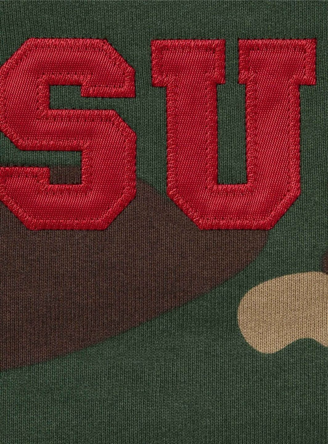 Supreme Collegiate Appliqué Zip Up Hooded Sweatshirt Woodland Camo | ResellZone
