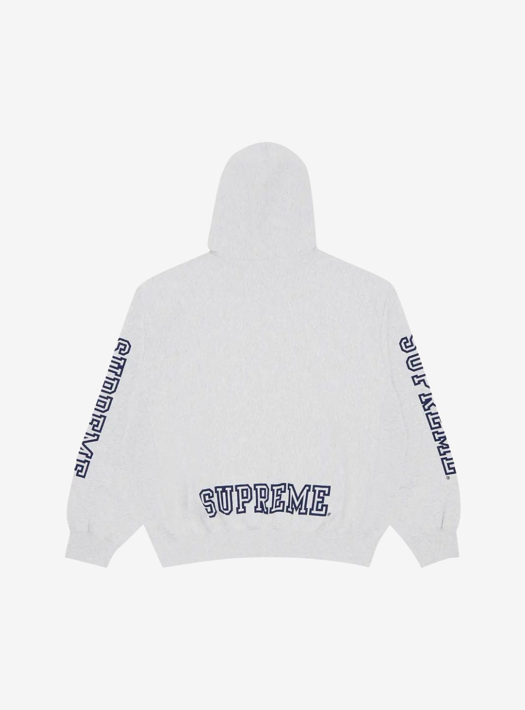 Supreme Collegiate Sleeve Hooded Sweatshirt Ash Grey | ResellZone