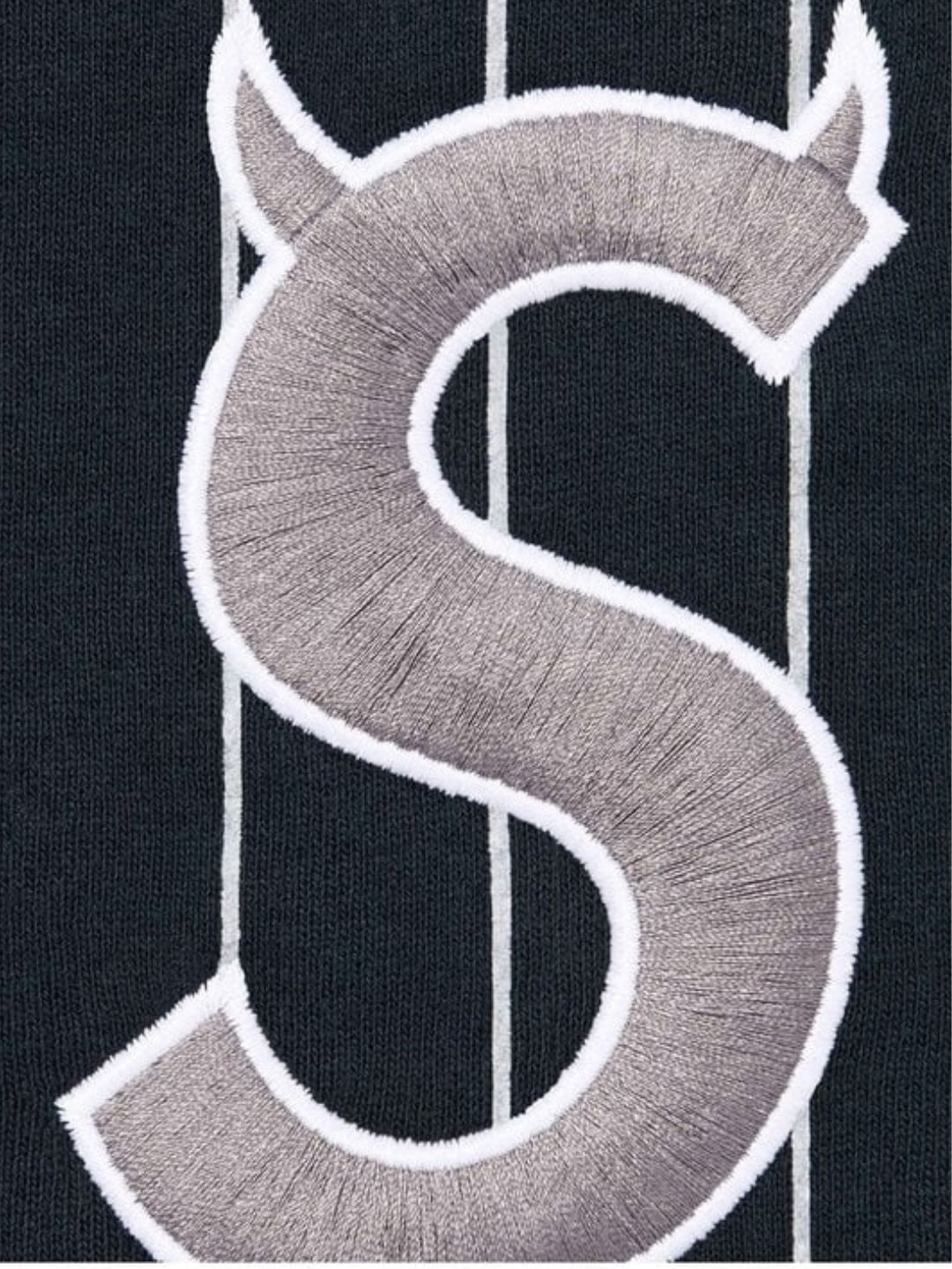 Supreme Devil S Logo Zip Up Hooded Sweatshirt Stripe | ResellZone