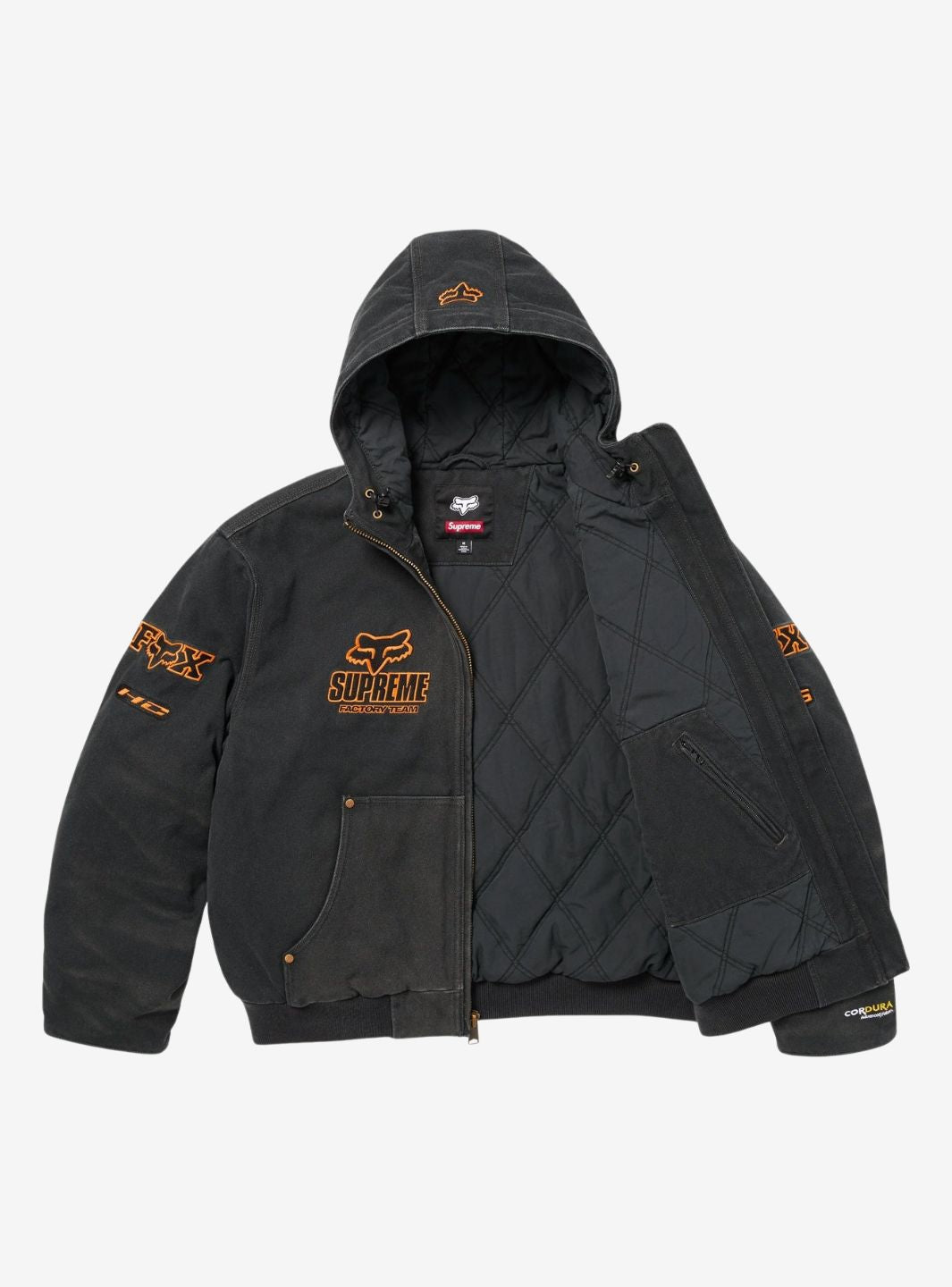 Supreme Fox Racing Hooded Work Jacket Black | ResellZone