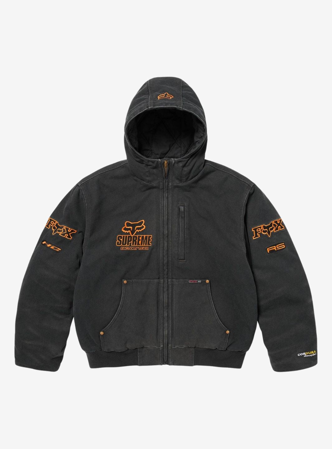 Supreme Fox Racing Hooded Work Jacket Black | ResellZone