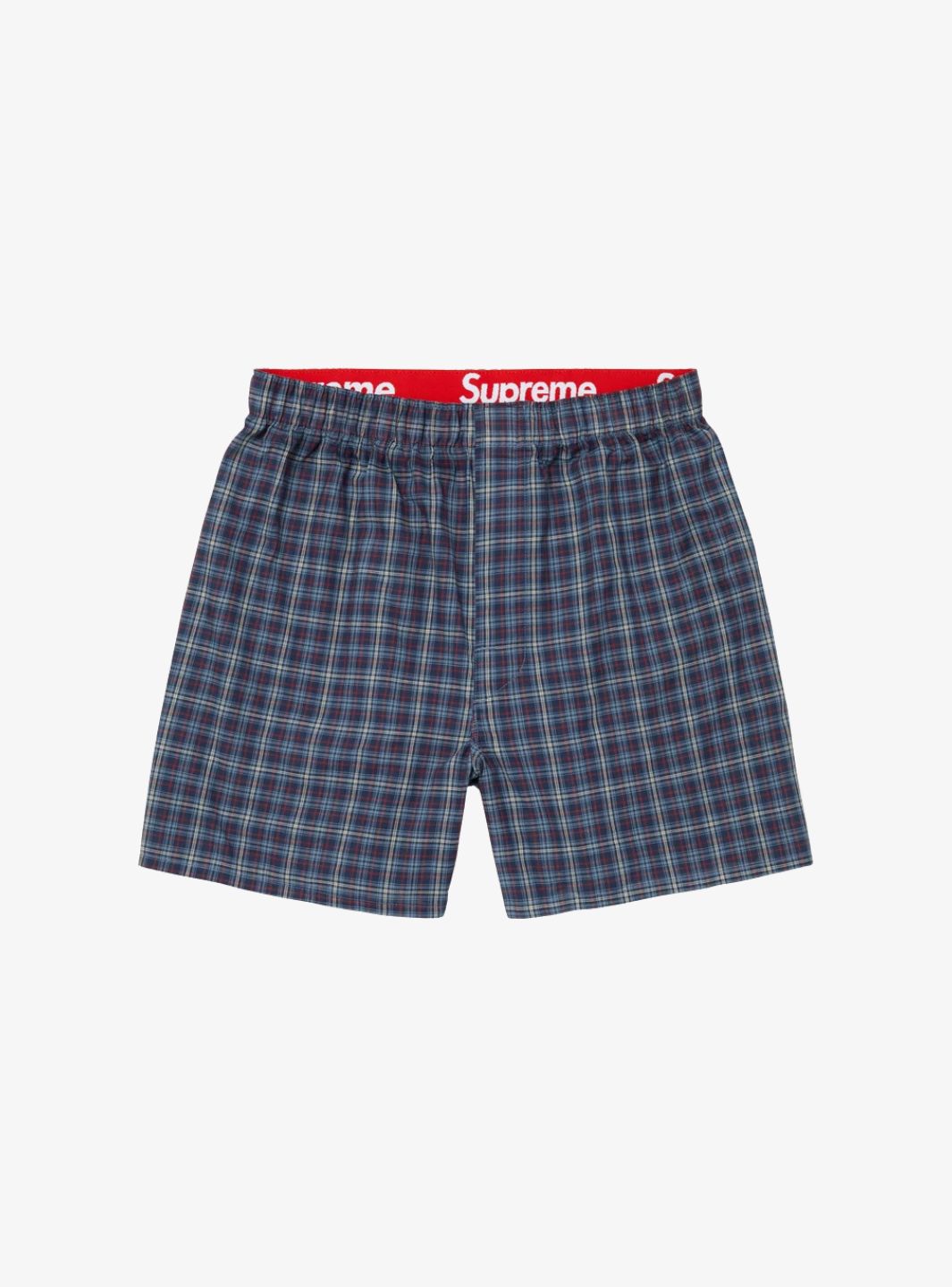 Supreme Hanes Plaid Boxer Blue Pack of 1