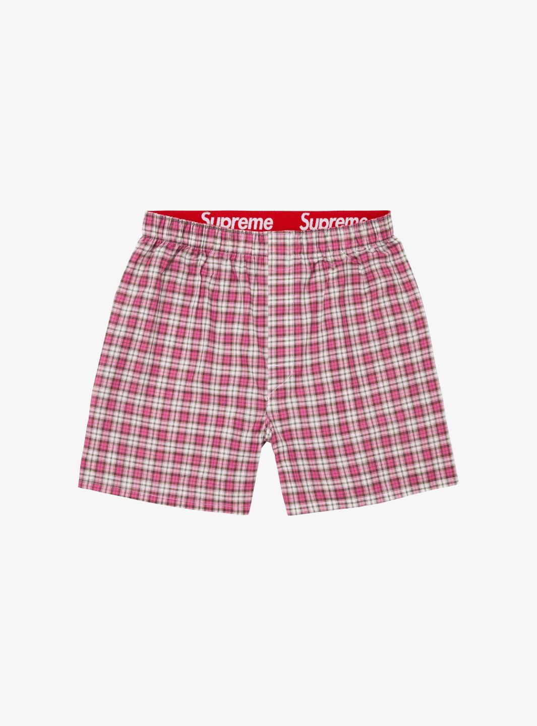 Supreme Hanes Plaid Boxer Red Pack of 1