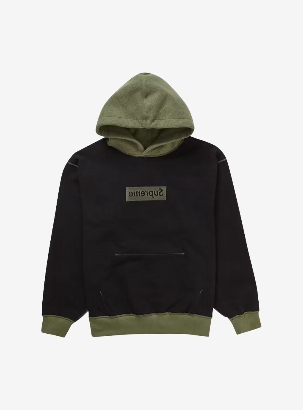 Supreme Inside Out Box Logo Hooded Sweatshirt Light Olive | ResellZone