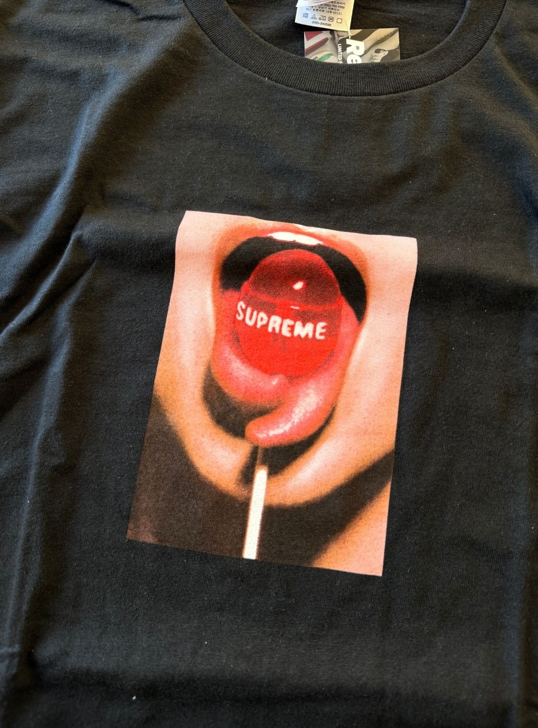 トップス Supreme Lollipop Tee Black Supreme Lollipop T-Shirt Black | ResellZone