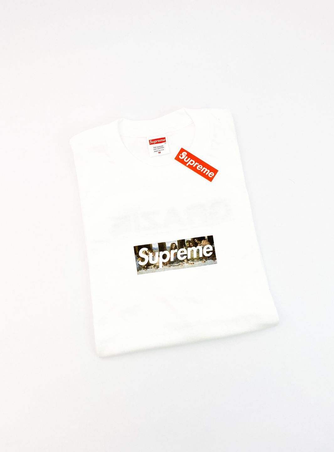 Supreme Milan Box Logo T-Shirt White ResellZone