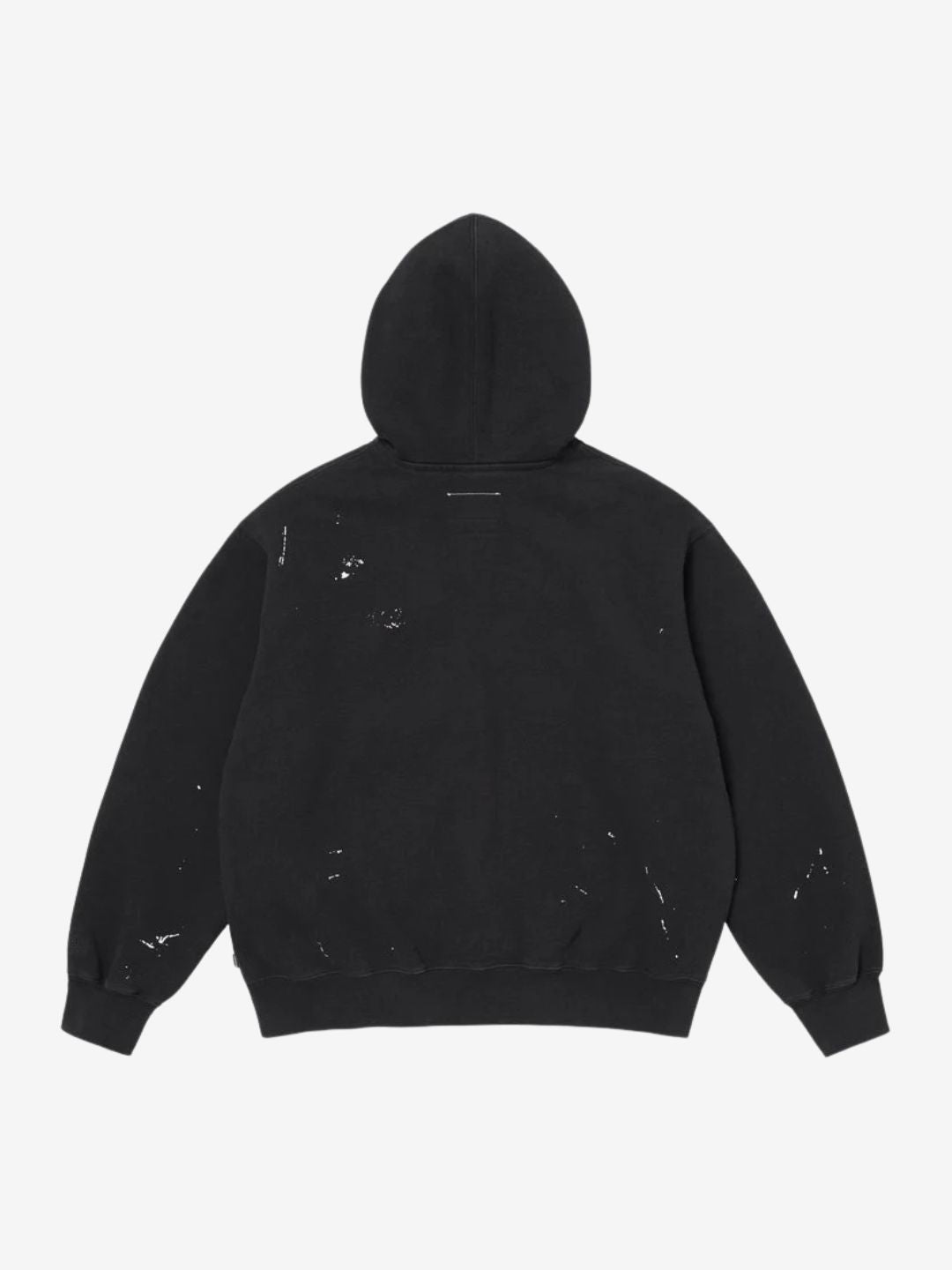 Supreme MM6 Maison Margiela Box Logo Zip Up Hooded Sweatshirt Black | ResellZone