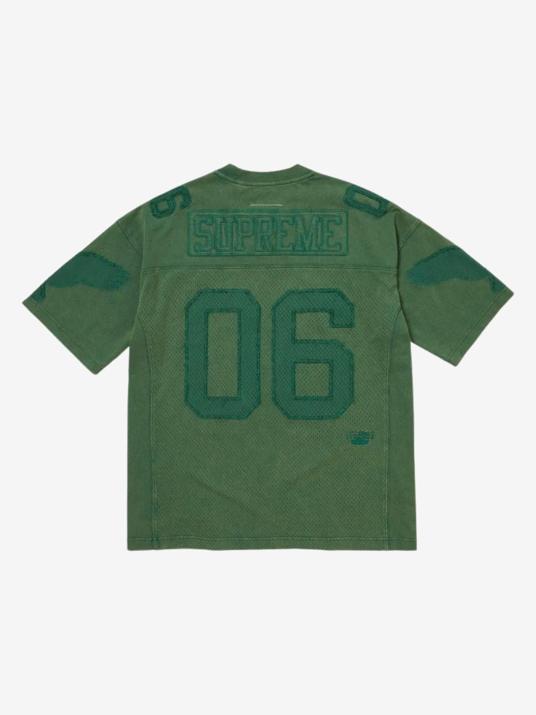 Supreme MM6 Maison Margiela Cotton Football Jersey Green | ResellZone
