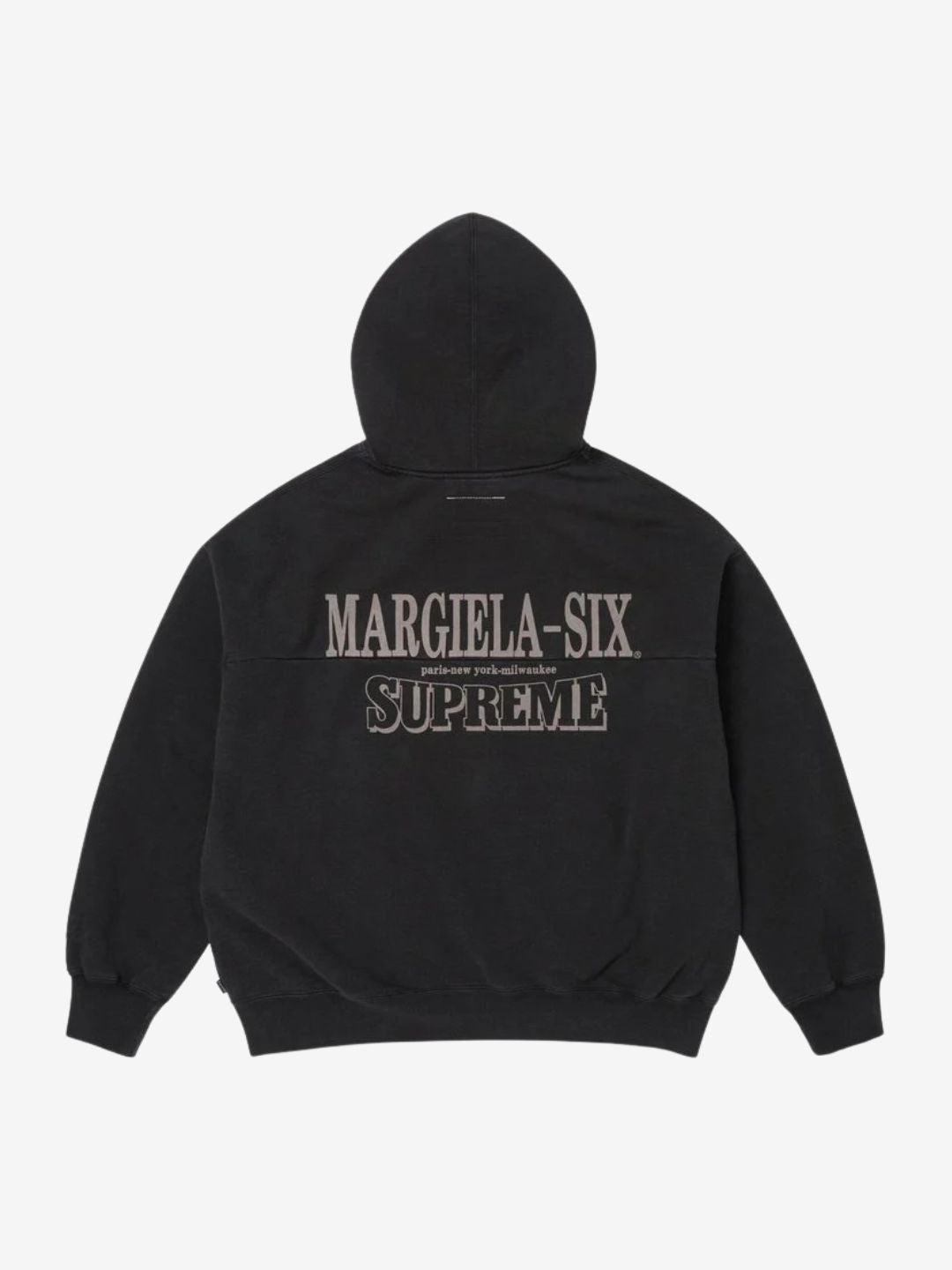 Supreme MM6 Maison Margiela Eagle Zip Up Hooded Sweatshirt Black | ResellZone