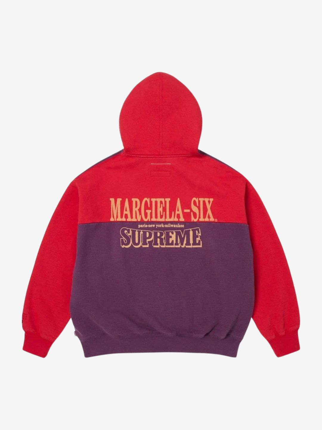 Supreme MM6 Maison Margiela Eagle Zip Up Hooded Sweatshirt Red | ResellZone