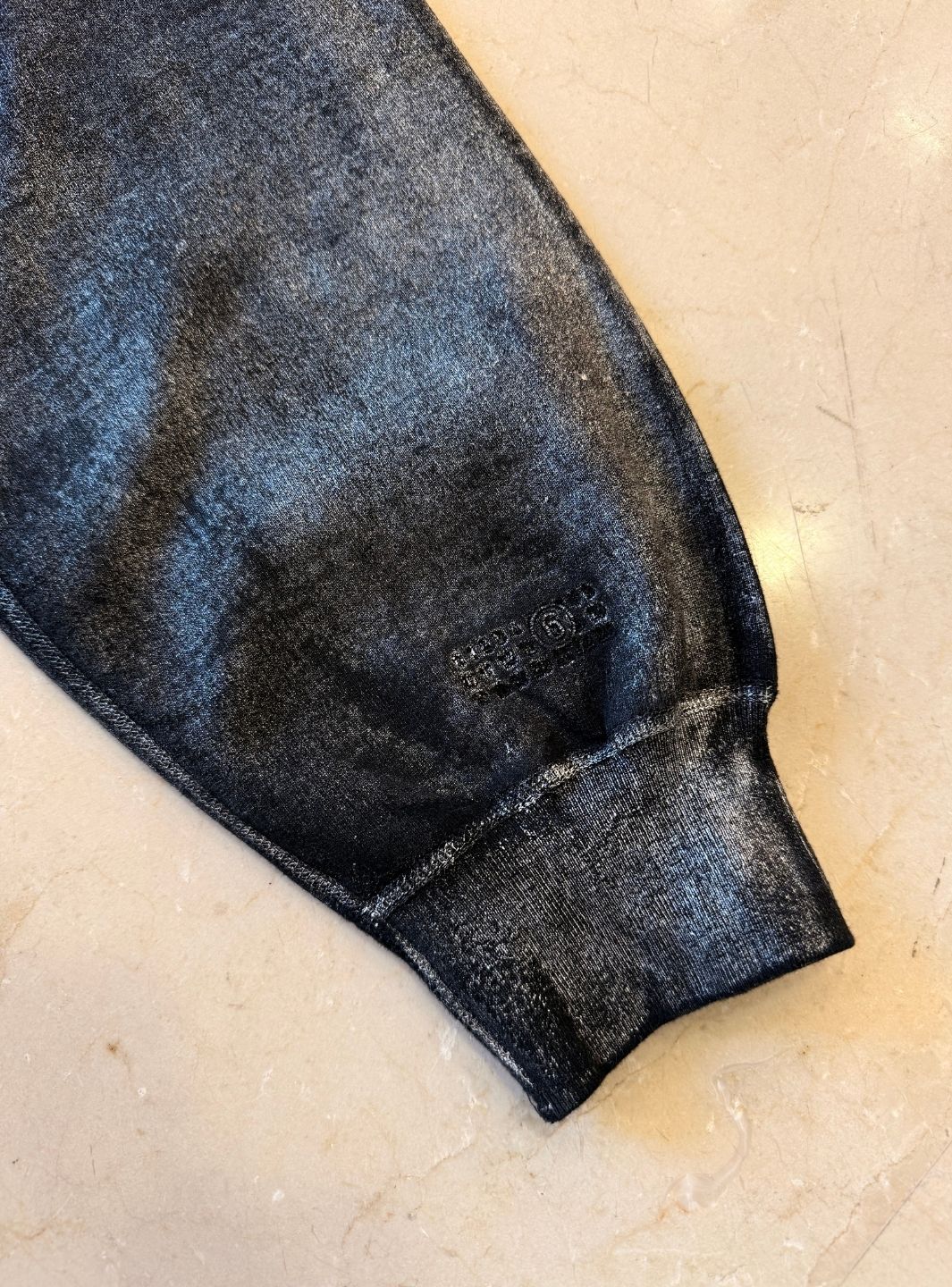 Supreme MM6 Maison Margiela Foil Box Logo Hooded Sweatshirt Black | ResellZone