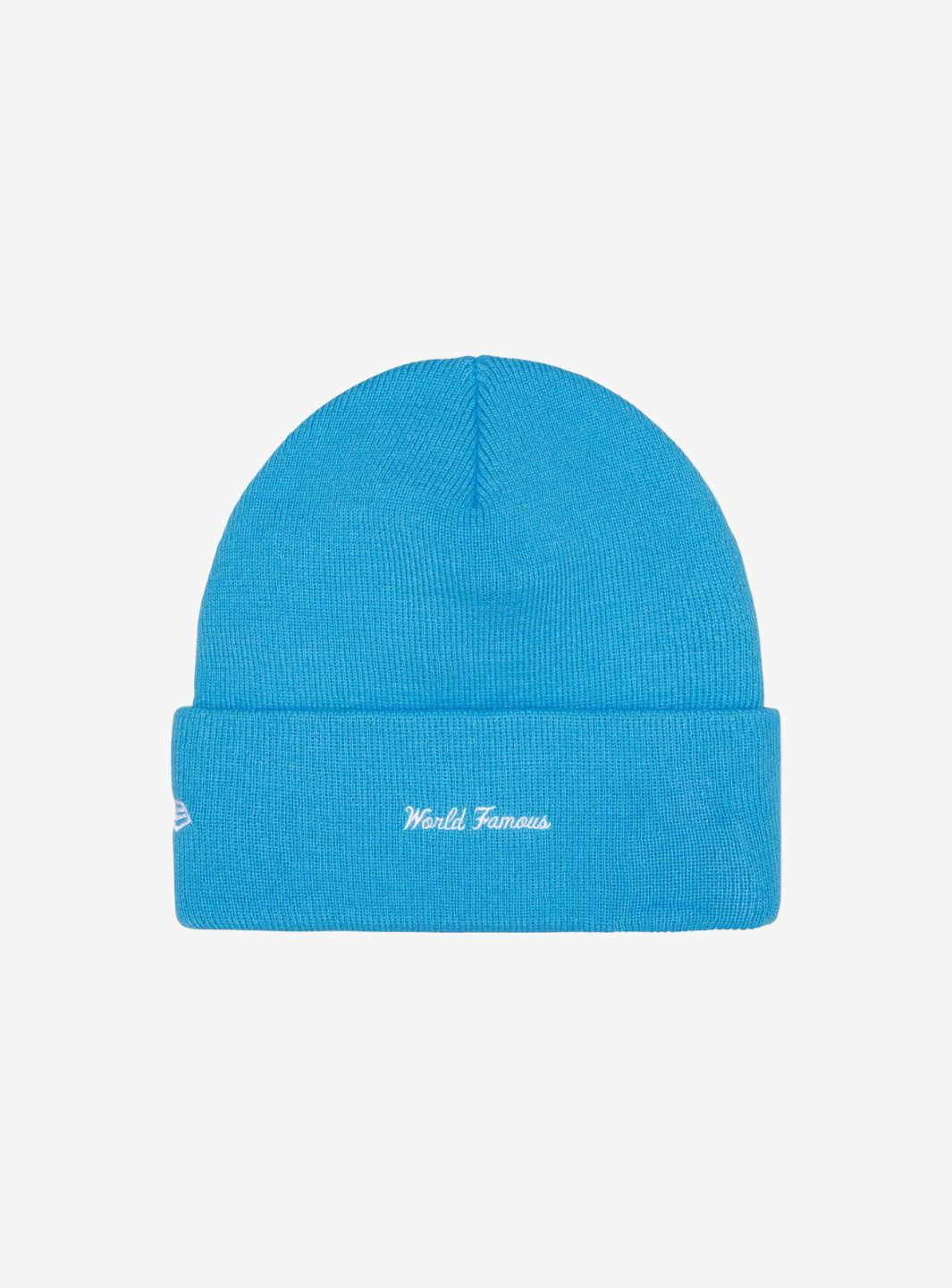 Supreme New Era Box Logo Beanie Cyan (FW25) | ResellZone