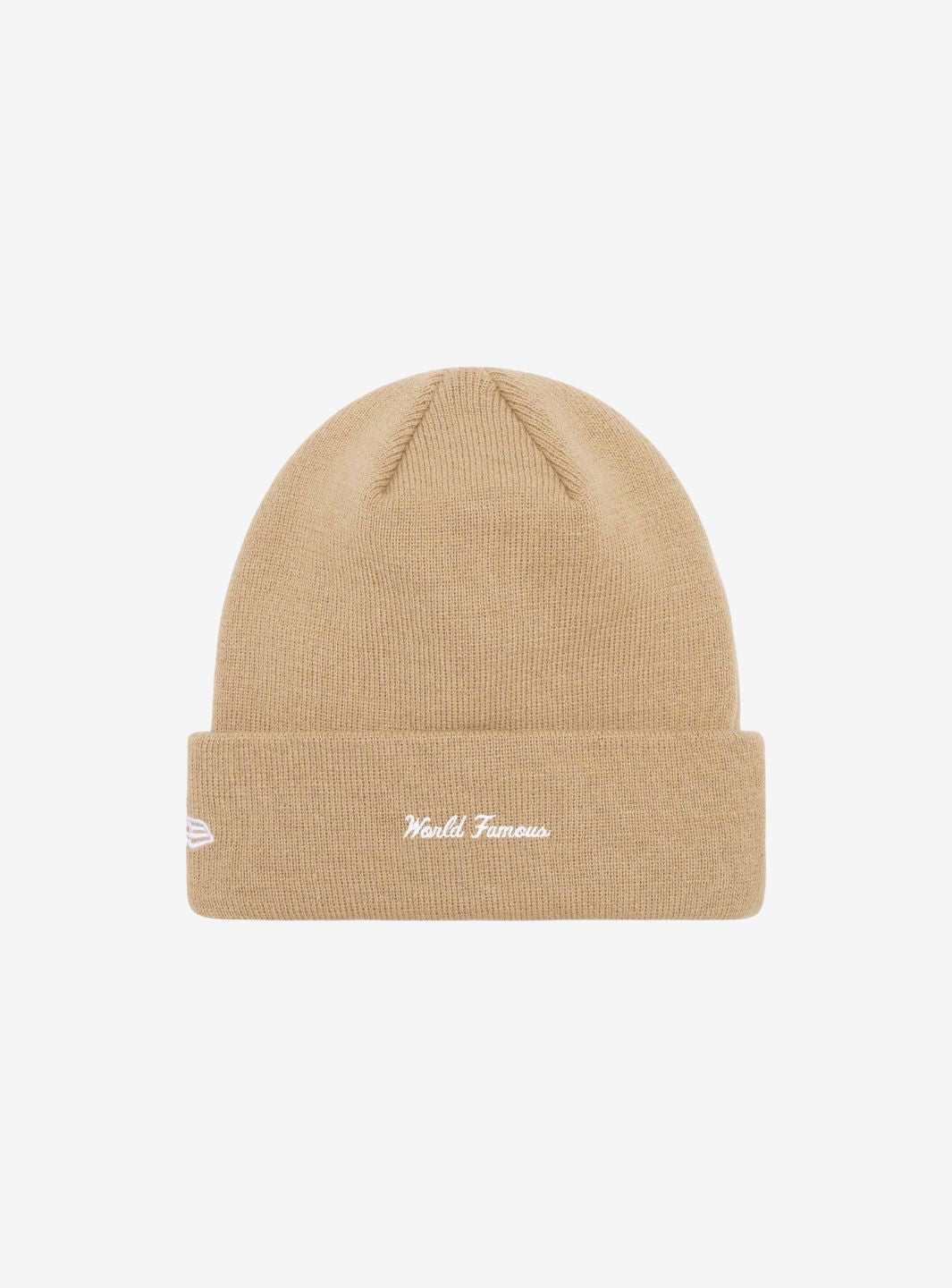 Supreme New Era Box Logo Beanie Dark Sand (FW23) | ResellZone