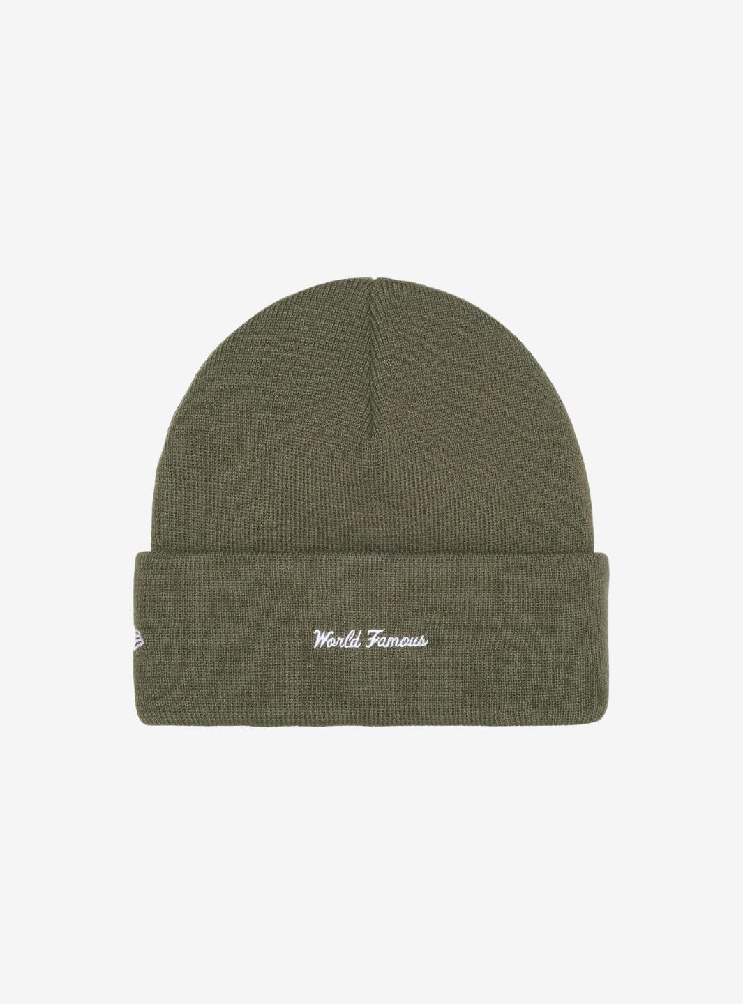 Supreme New Era Box Logo Beanie Light Olive (FW25) | ResellZone