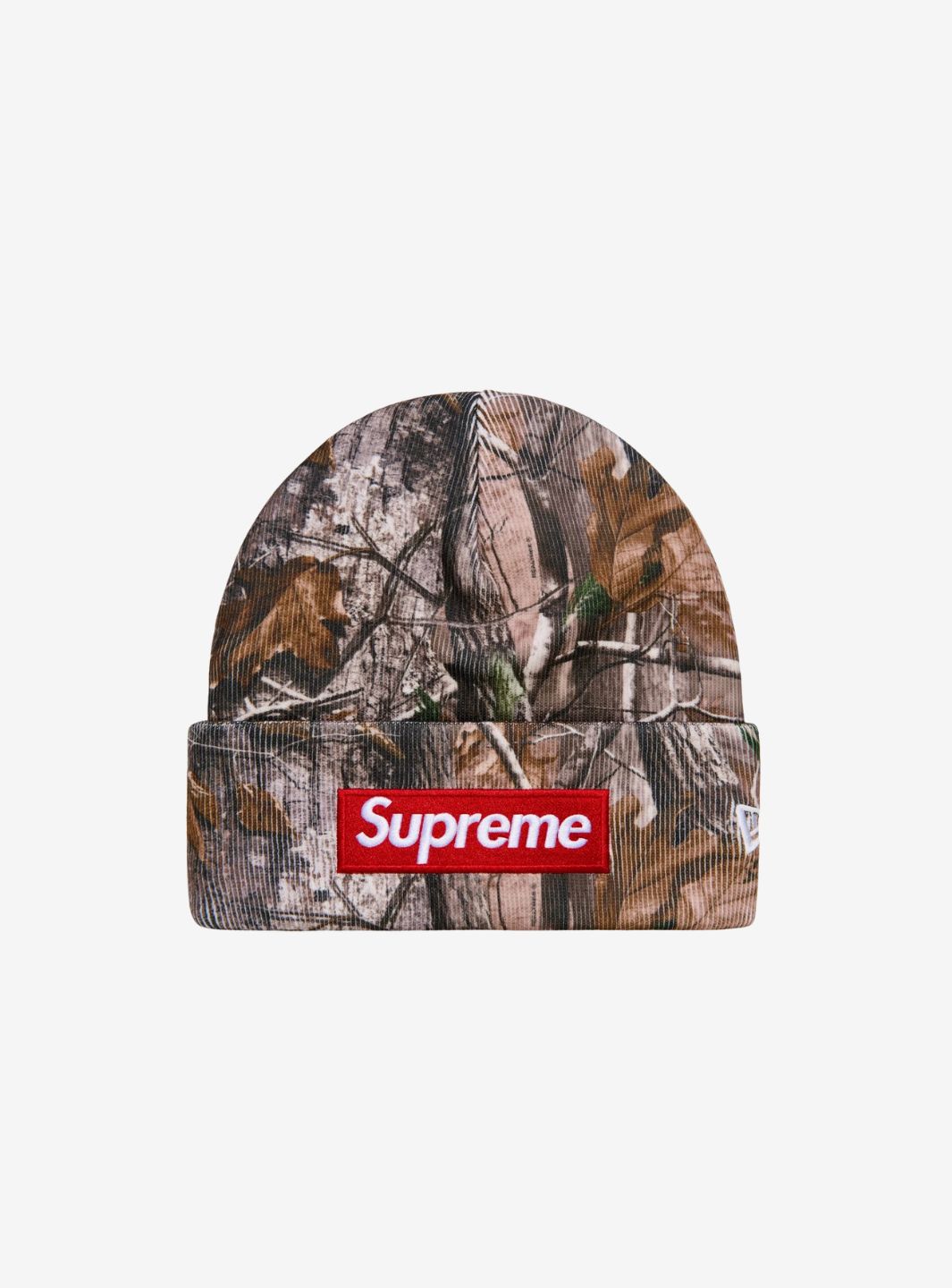 Supreme New Era Box Logo Beanie Real Tree Camo (FW25) | ResellZone