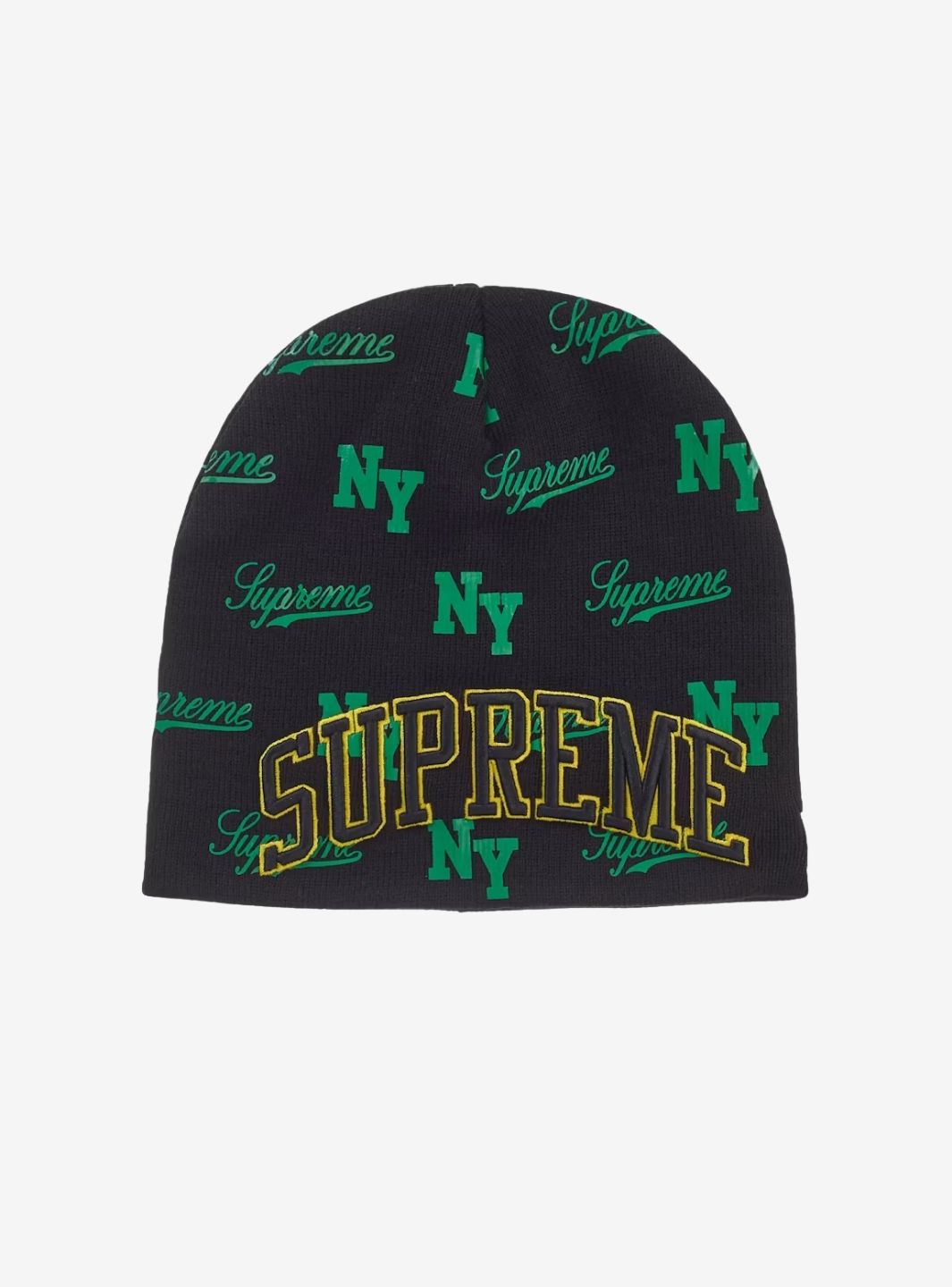 Supreme New Era Monogram Beanie Black