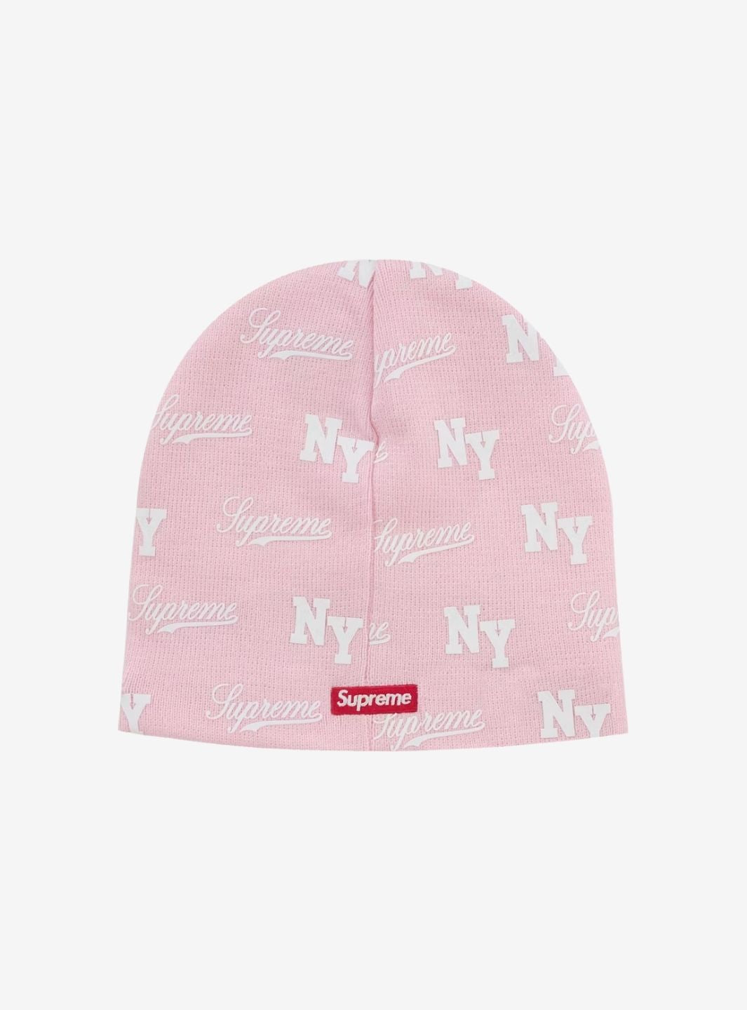 Supreme New Era Monogram Beanie Pink