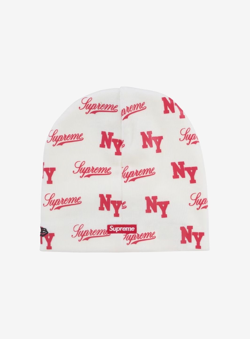 Supreme New Era Monogram Beanie White
