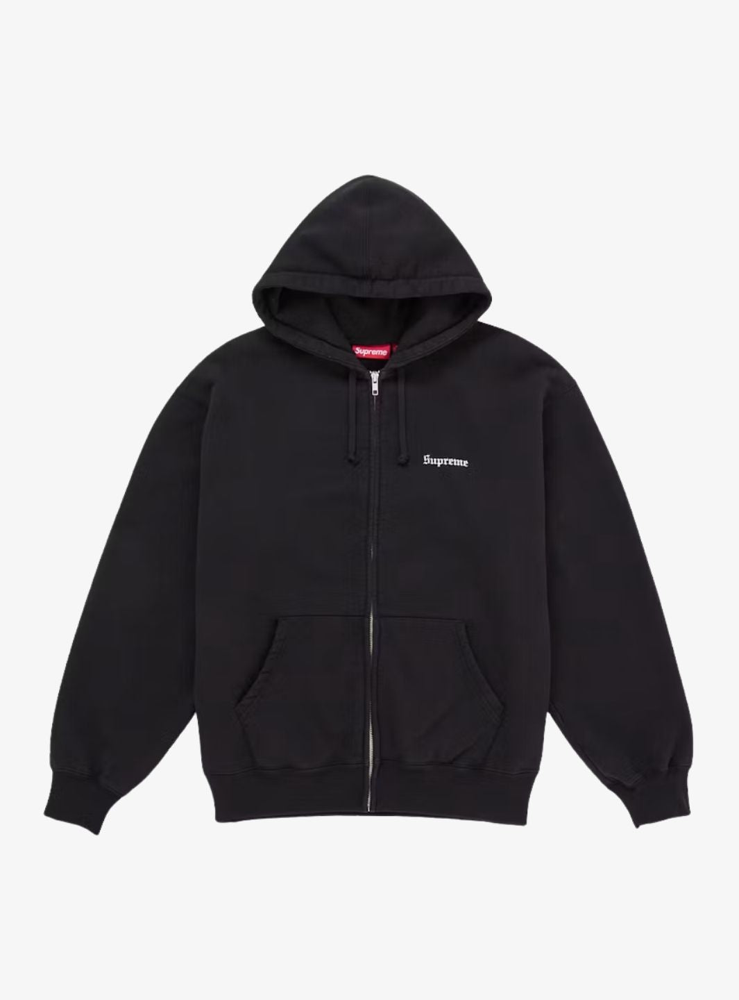 Supreme Paris Is Burning Zip Up Hooded Sweatshirt Black
