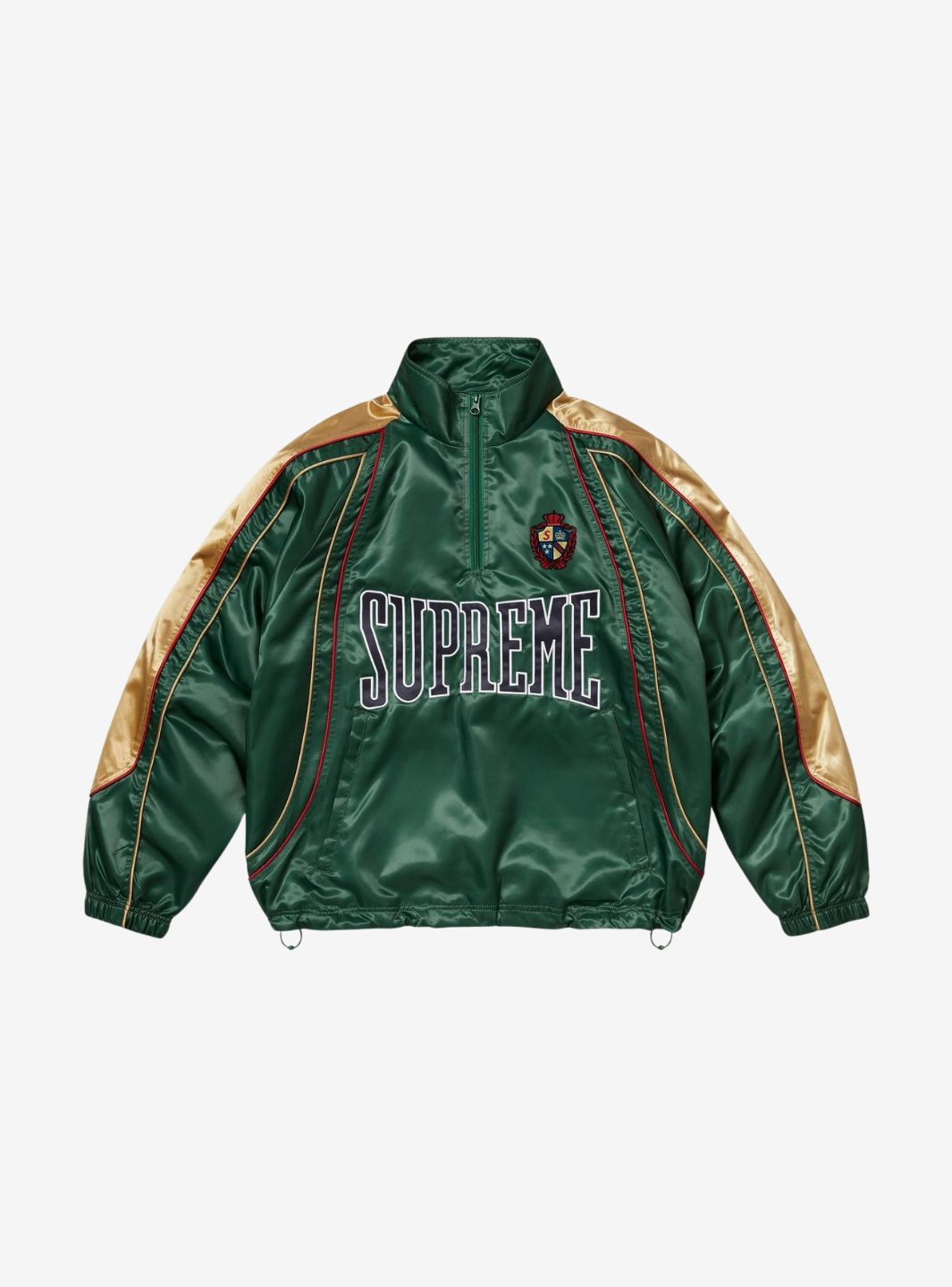 Supreme Satin Piping Pullover Green | ResellZone