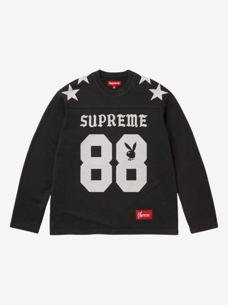 Supreme Playboy L/S Football Top Black | ResellZone