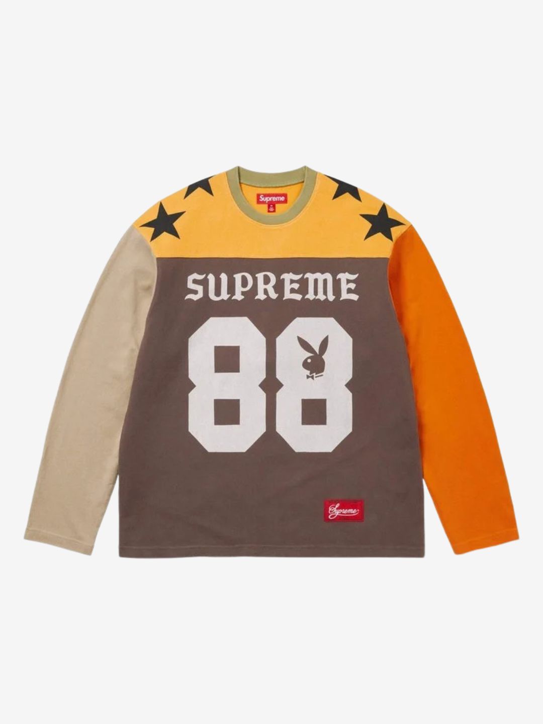 Supreme Playboy L/S Football Top Brown | ResellZone