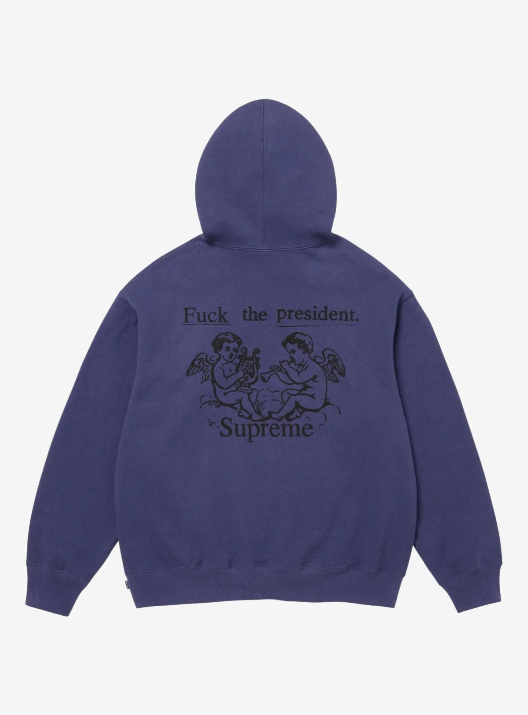 Supreme President Hooded Sweatshirt Washed Navy | ResellZone