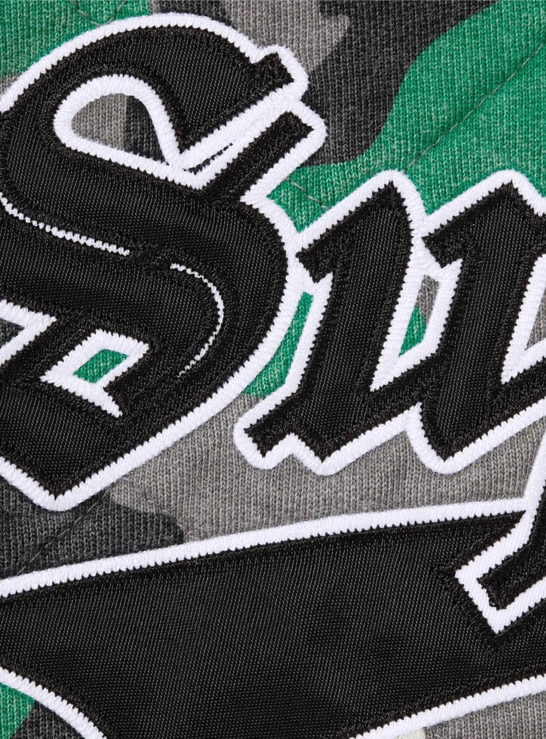 Supreme Quilted Zip Up Hooded Sweatshirt Green Camo | ResellZone