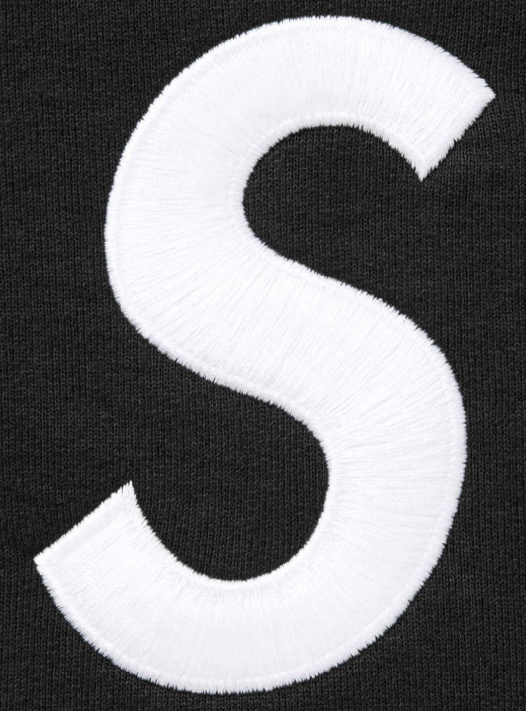 Supreme S Logo Zip Up Hooded Sweatshirt Black (FW25) | ResellZone