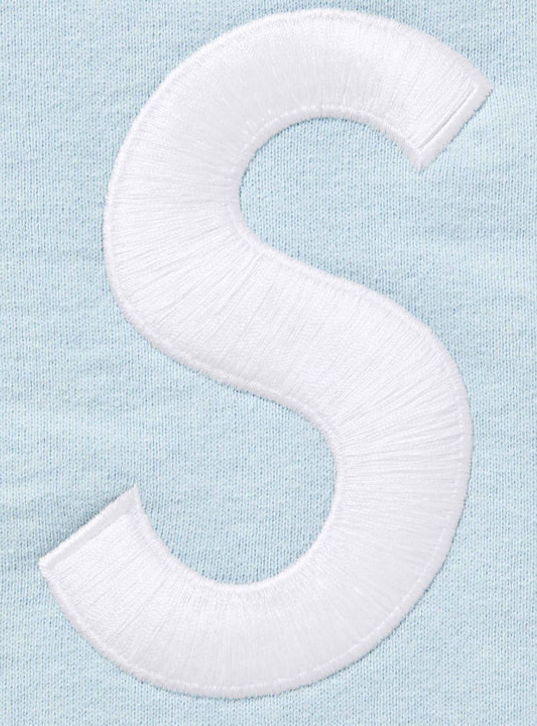 Supreme S Logo Zip Up Hooded Sweatshirt Light Blue (FW25) | ResellZone