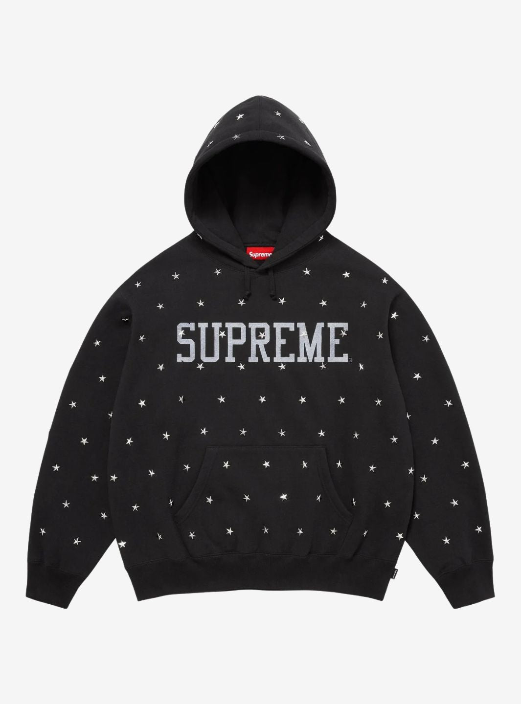 Supreme Stars Studded Hooded Sweatshirt Black | ResellZone