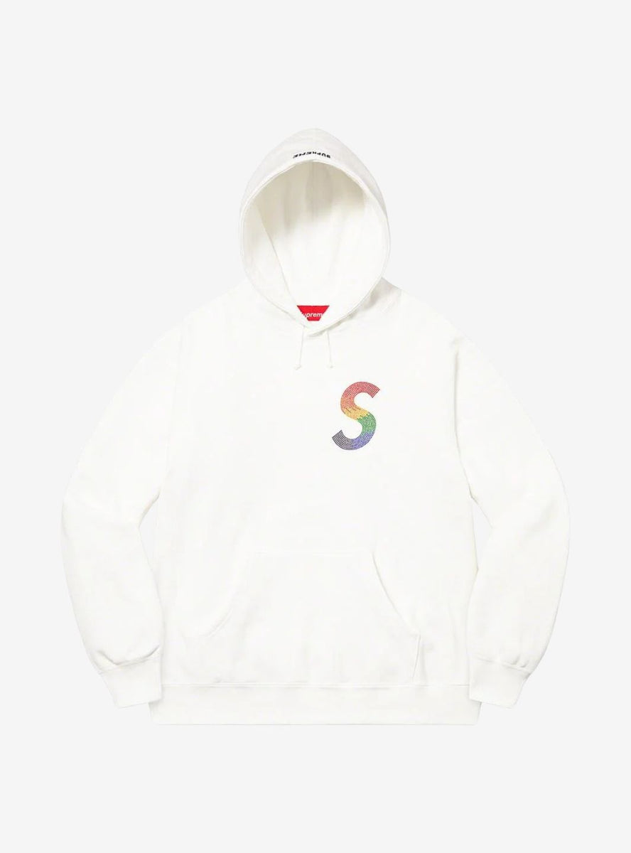 Supreme Swarovski Motion Logo Hooded 桃S Supreme-Swarovski-Motion-Logo-