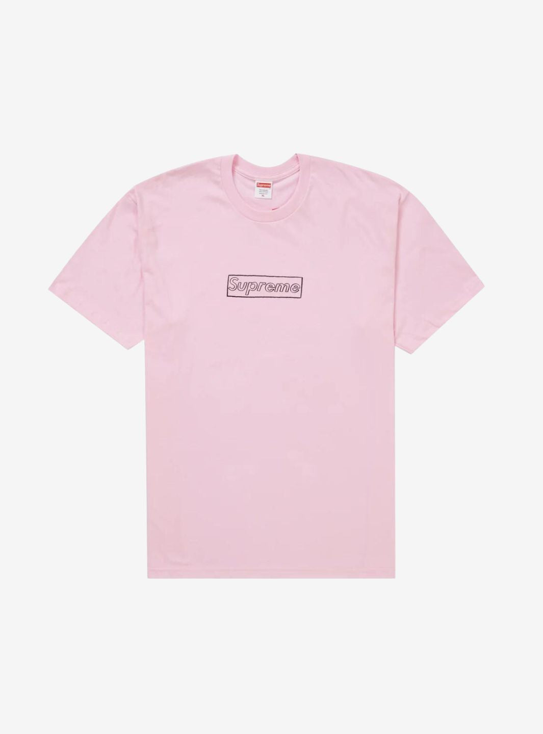 Supreme T-Shirt Box Logo Kaws Pink
