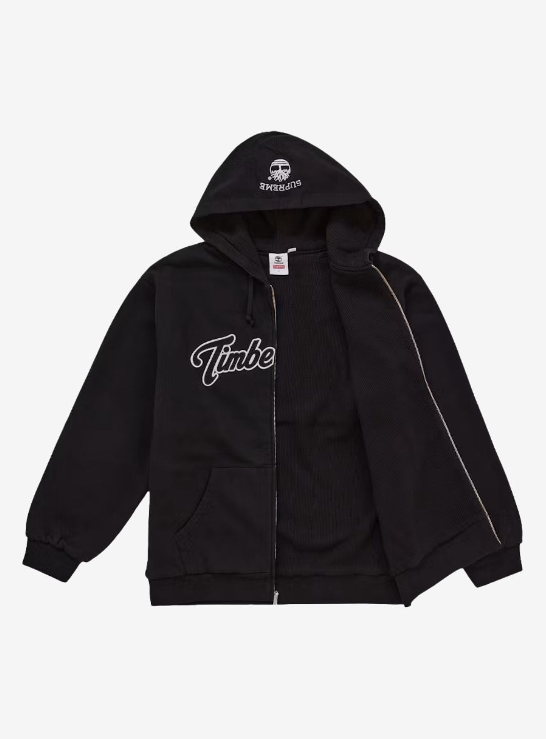 Supreme Timberland Thermal Lined Zip Up Hooded Sweatshirt Black | ResellZone