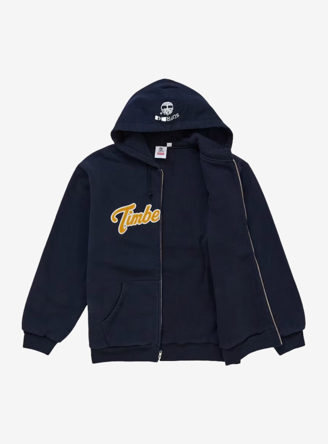 Supreme Timberland Thermal Lined Zip Up Hooded Sweatshirt Navy | ResellZone