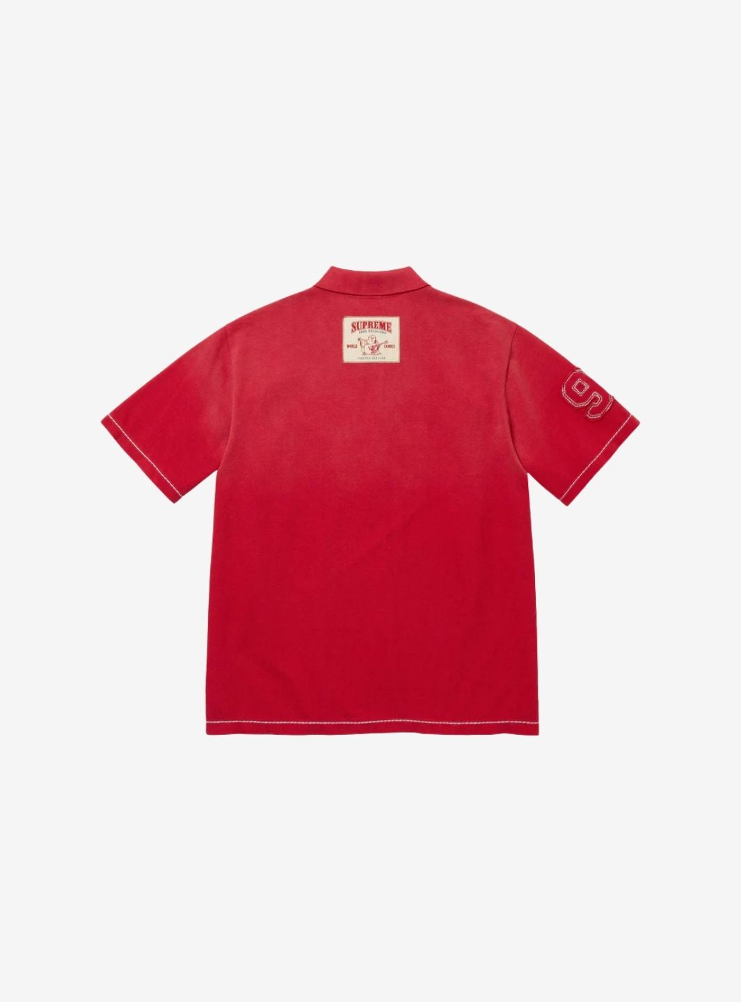 Supreme True Religion Applique Polo Red | ResellZone