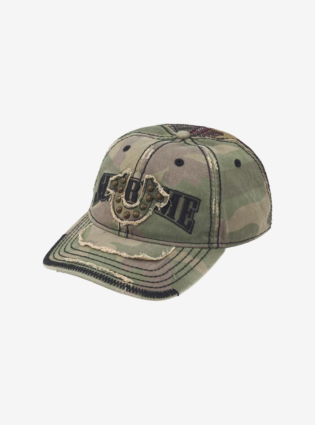 Supreme True Religion Mesh Back 6-Panel Olive Camo | ResellZone