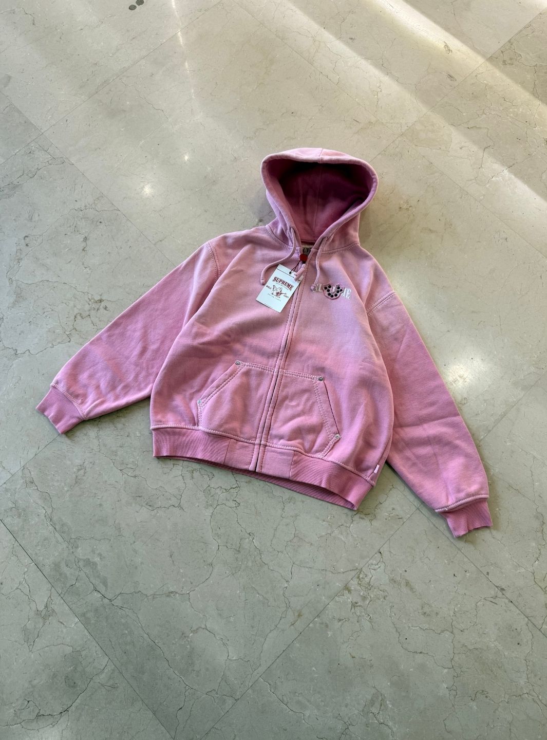 Supreme True Religion Zip Up Hooded Sweatshirt Pink (FW25) | ResellZone