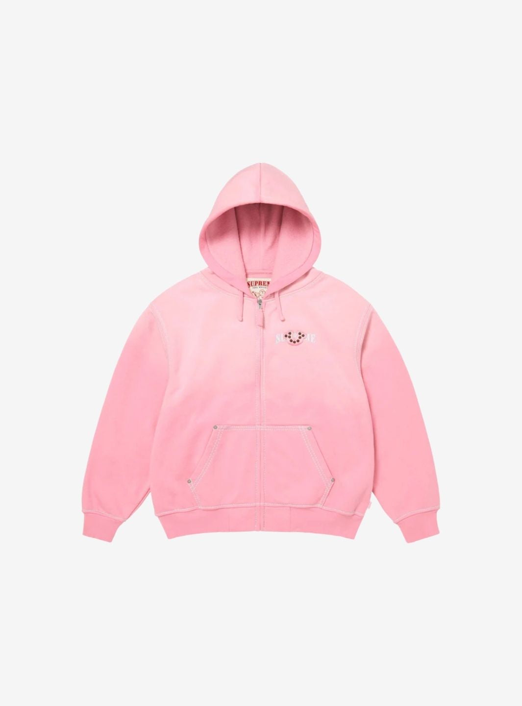 Supreme True Religion Zip Up Hooded Sweatshirt Pink (FW25