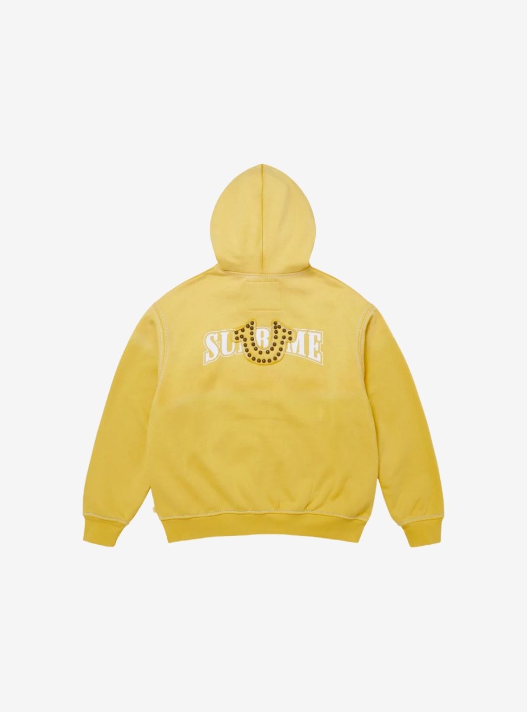 Supreme True Religion Zip Up Hooded Sweatshirt Yellow (FW25