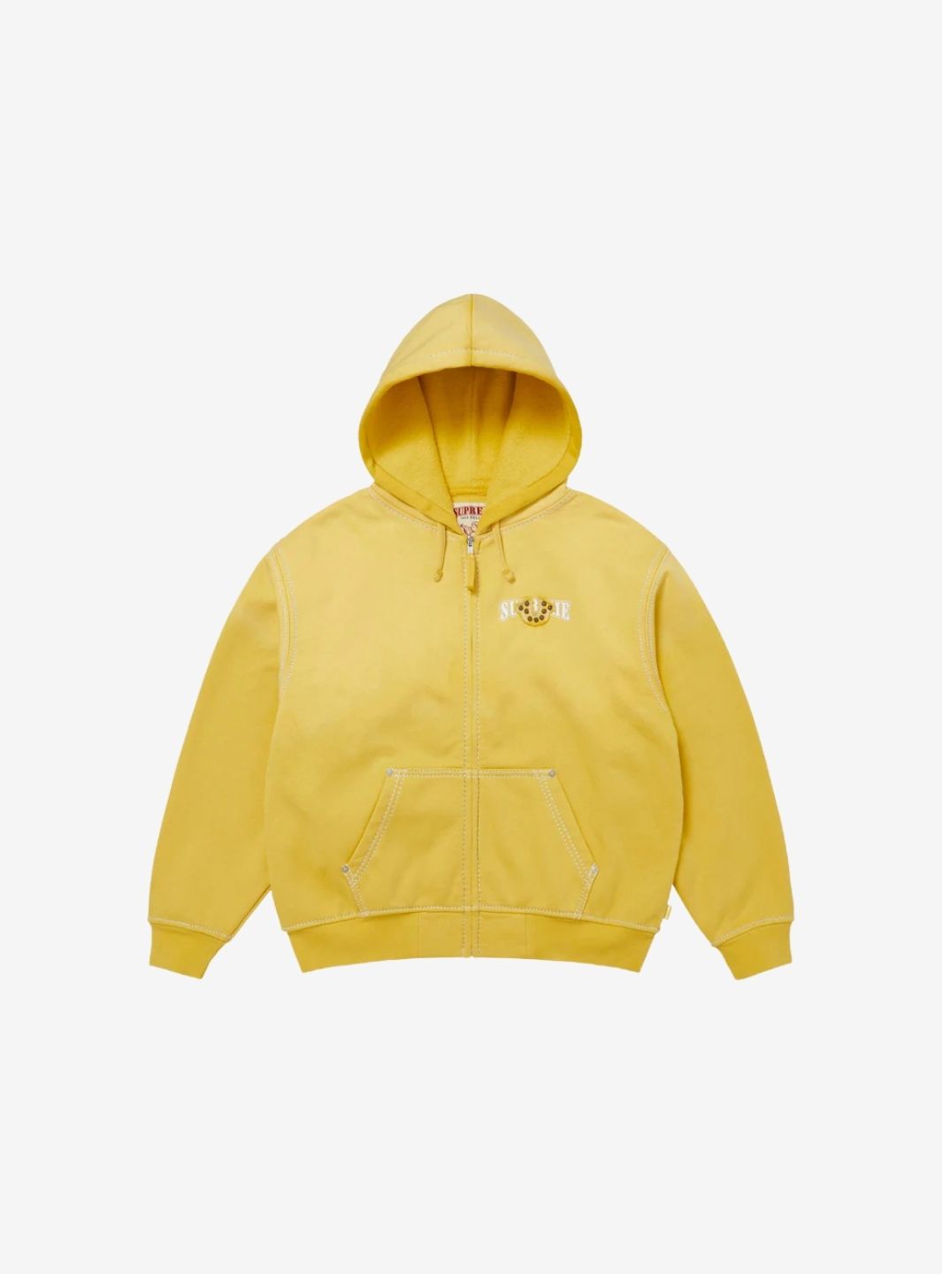 Supreme True Religion Zip Up Hooded Sweatshirt Yellow (FW25) | ResellZone