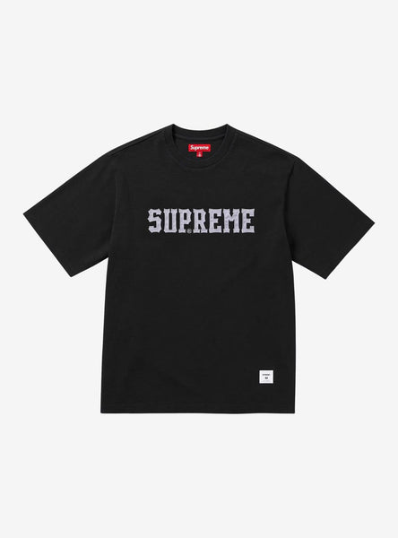 Supreme Twill Applique S/S Top Black | ResellZone Supreme Twill Applique S/S Top Black | ResellZone