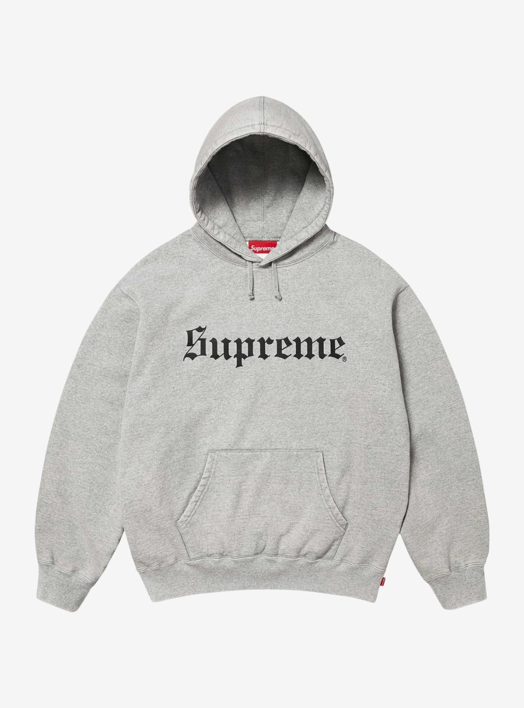 Supreme Washed Old English Hooded Sweatshirt Grey | ResellZone