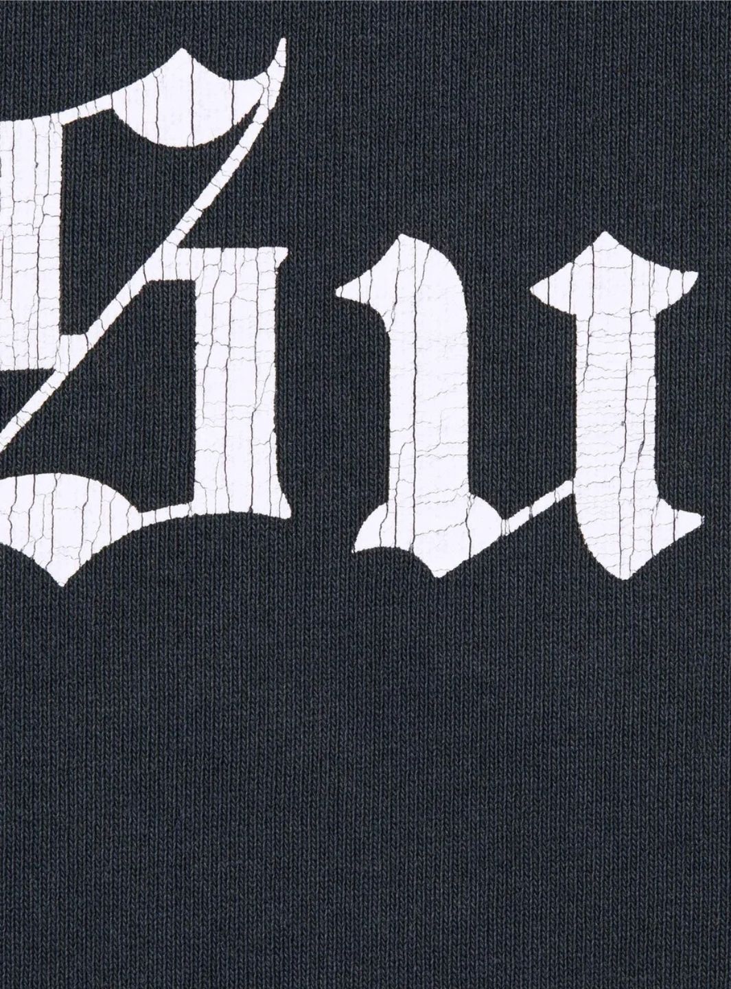 Supreme Washed Old English Hooded Sweatshirt Navy | ResellZone