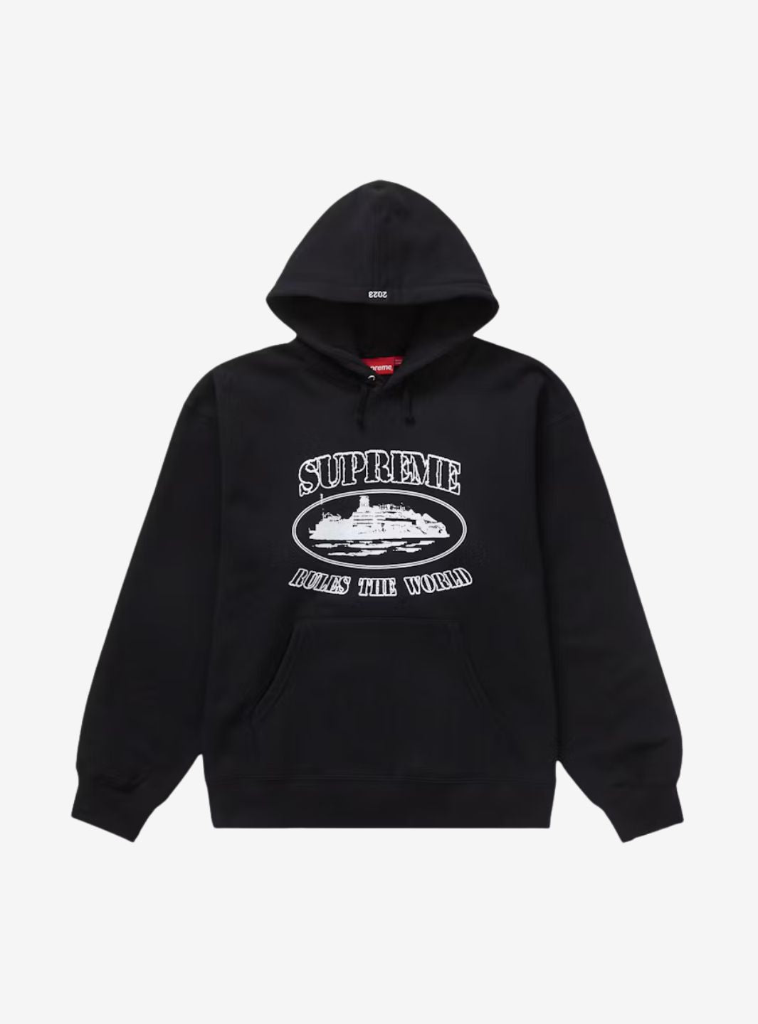 Supreme x Corteiz Rule The World Hoodie Black | ResellZone