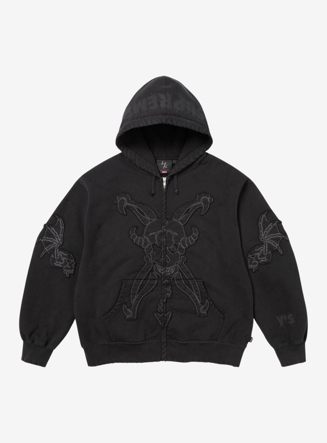 Supreme Y's by Yohji Yamamoto Zip Up Hooded Sweatshirt Black | ResellZone