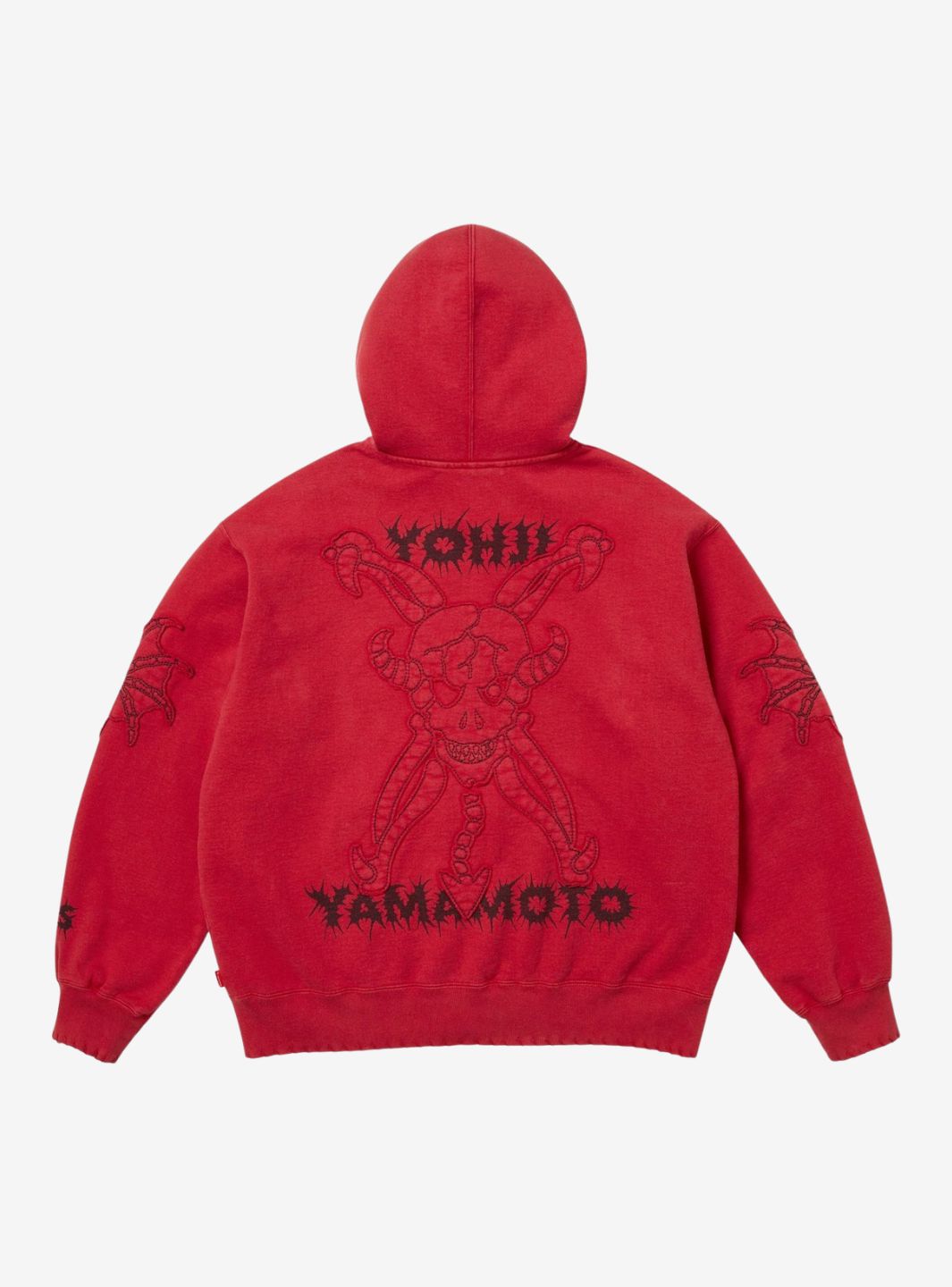 Supreme Y's by Yohji Yamamoto Zip Up Hooded Sweatshirt Red | ResellZone